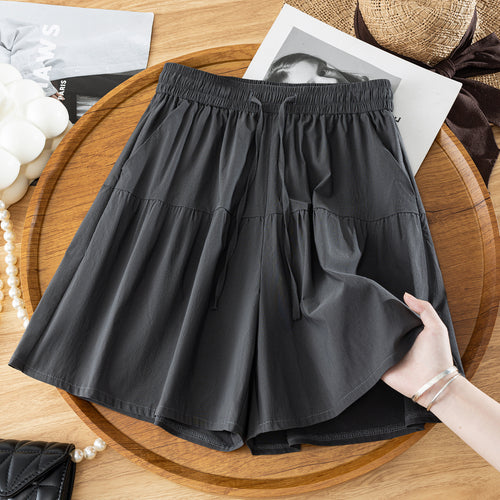 Culottes de Verano Cintura Alta con Cordón — Corte Fluido