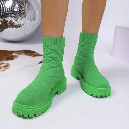 Botines Deportivos Plus Size con Calcetines — Moda Urbana