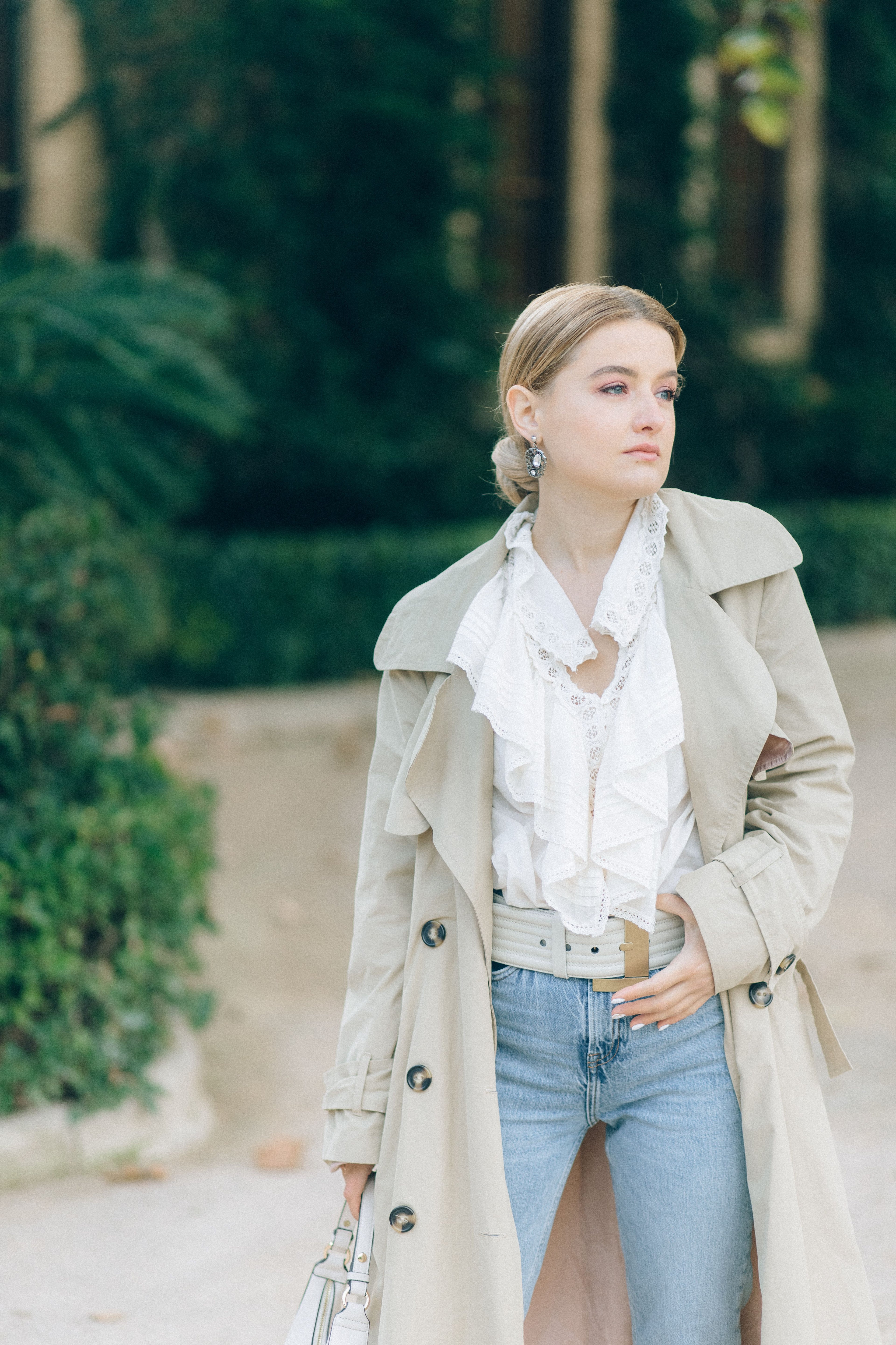 Blouse Printemps, blusa de primavera en tono neutro