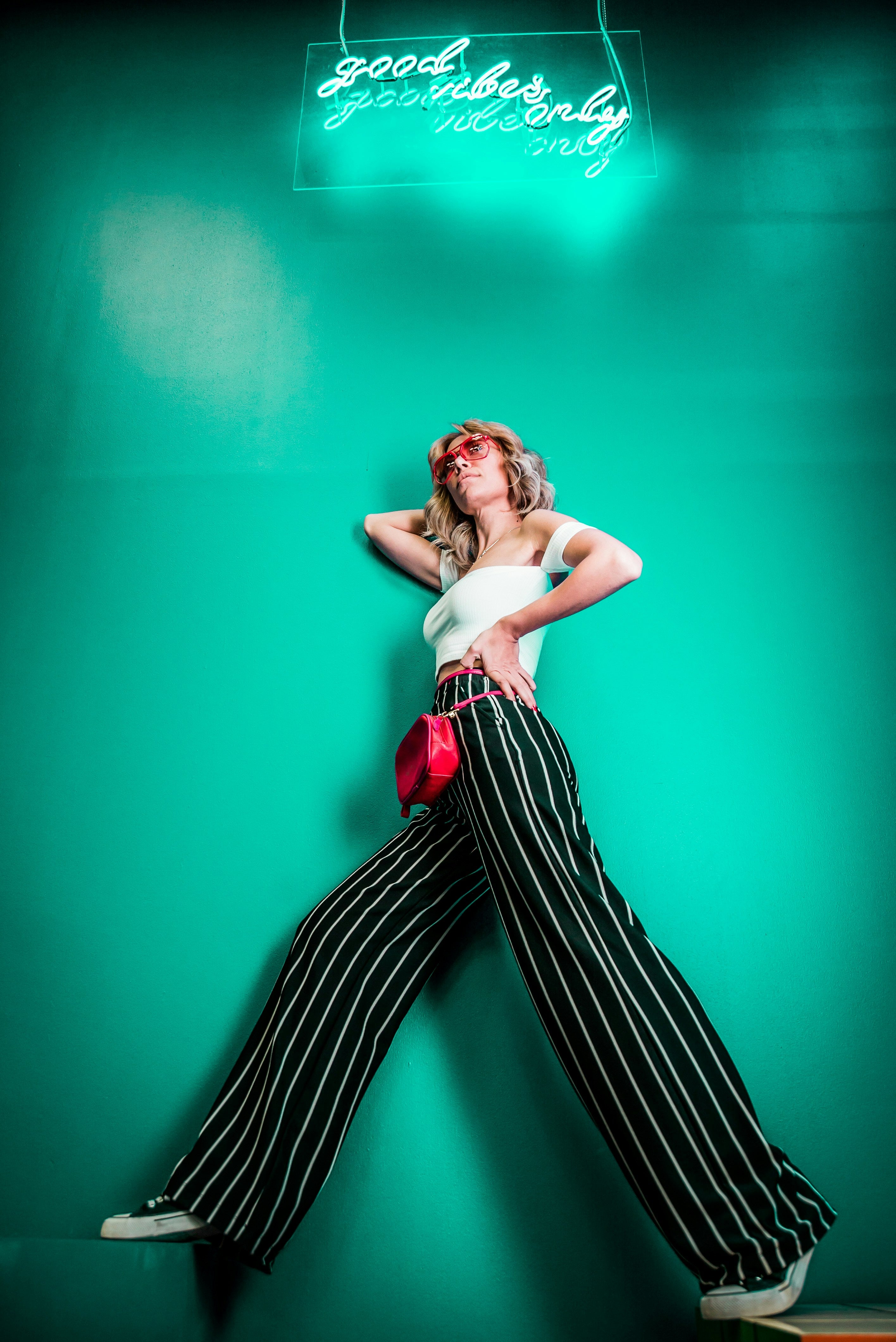 Pantalón punto sastre mujer elegante