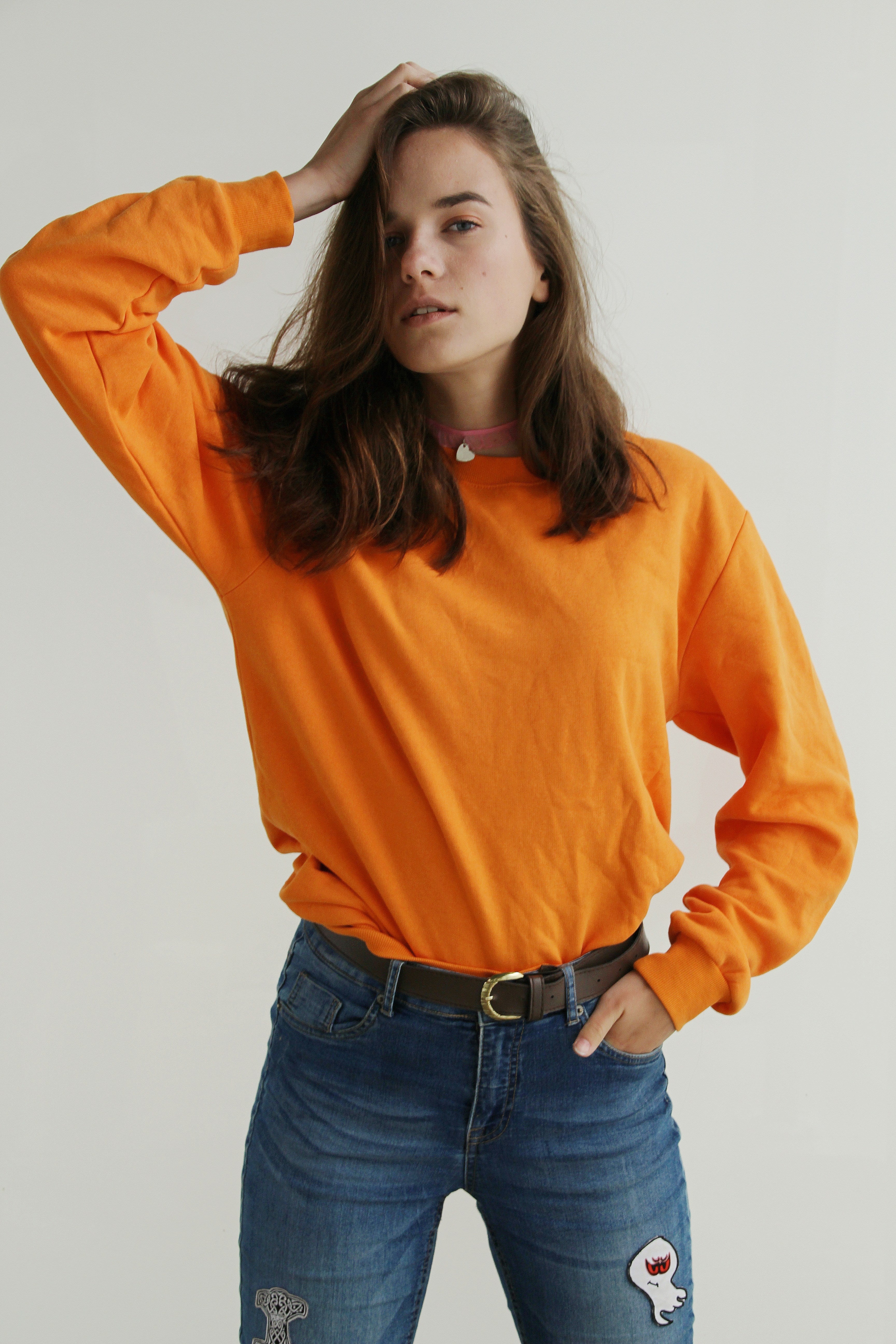 Jersey punto oversize camel mujer otoño